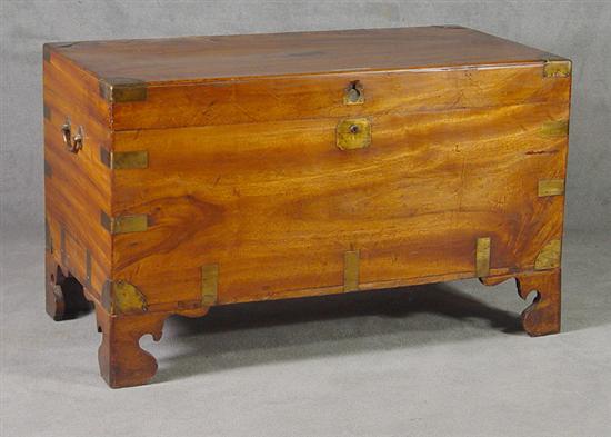 Appraisal: Camphor Wood Chest Late th Century Probably Chinese Refinished Shrinkage