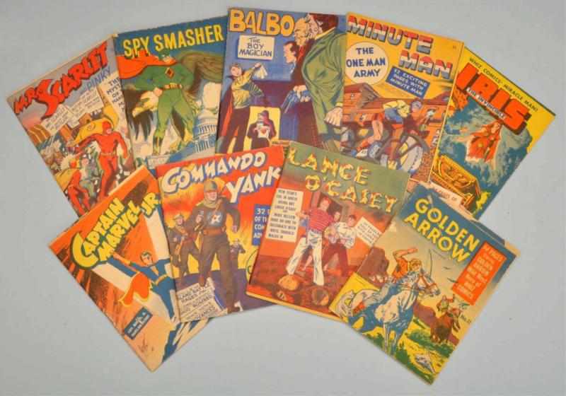 Appraisal: Lot of Mighty Midget Comic Books Description Includes Minute Man