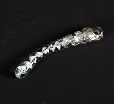 Appraisal: An apprentice glass crusher with single opaque twist and spiral