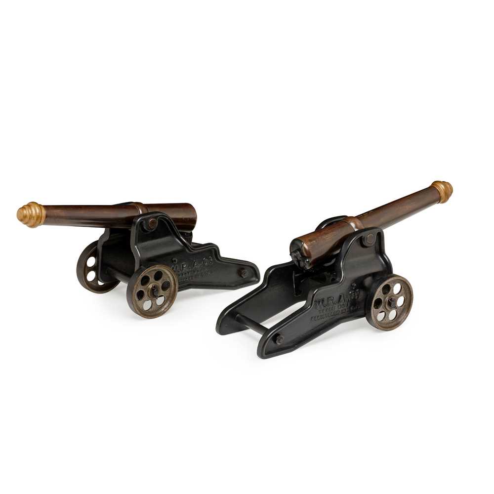 Appraisal: PAIR OF AMERICAN WINCHESTER MODEL SIGNALLING CANNON EARLY TH CENTURY