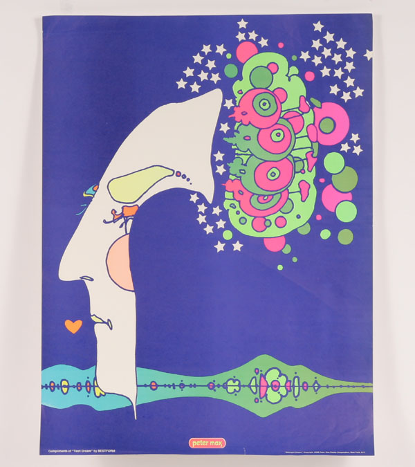 Appraisal: Peter Max German American Midnight Dream poster copyright Peter Max