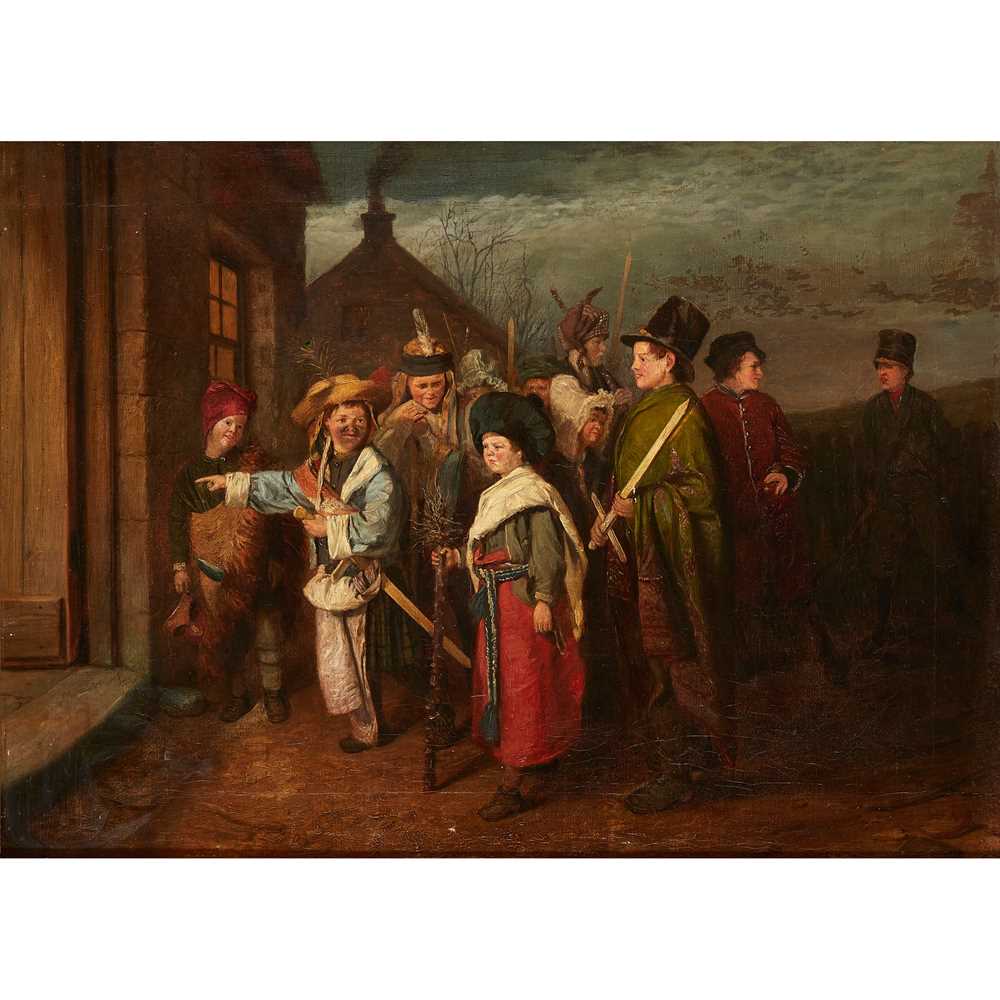 Appraisal: WILLIAM GEDDES BRITISH - BEFORE Signed oil on canvas and