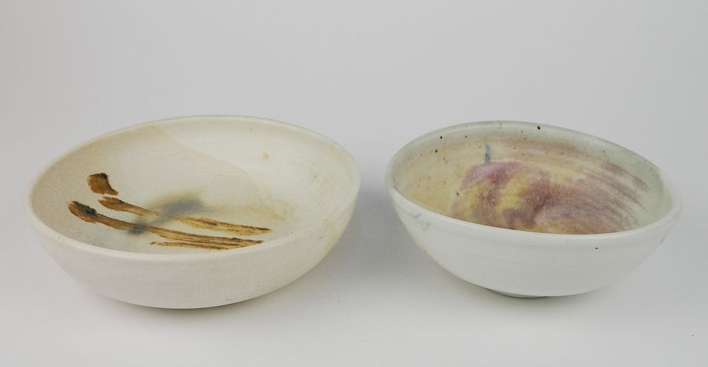 Appraisal: Toshiko Takaezu ceramic bowls Toshiko Takaezu American - - ceramic