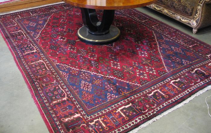 Appraisal: PERSIAN JOSHAGAN CARPET Isfahan region jangali of the jungle design