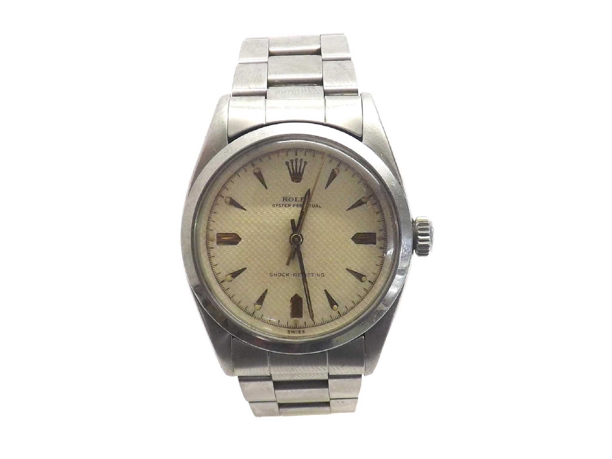 Appraisal: Rolex Oyster Perpetual Pre-Explorer stainless steel gentleman's bracelet watch ref