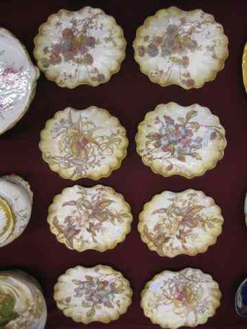 Appraisal: Set of Doulton Burslem Porcelain Plates dessert size elaborate florals