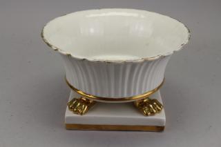 Appraisal: Signed Antique Porcelain Footed Compote Signed Antique Porcelain Footed Compote