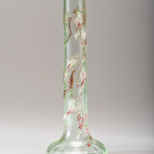 Appraisal: mile Gall French Vase enameled glass signed 'Galle' to body