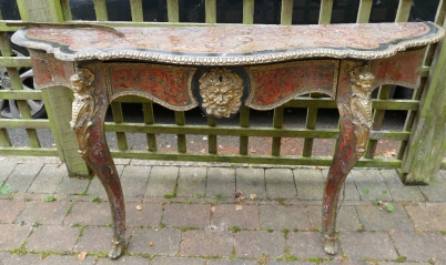 Appraisal: French th Century Boulle Console Table