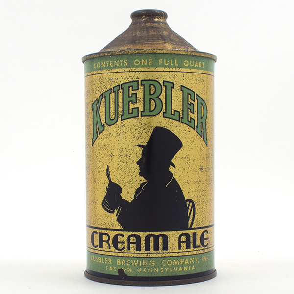 Appraisal: Kuebler Ale Quart Cone Top SILHOUETTE RARE UNLISTEDReference USBC UnlistedBrewery