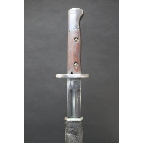 Appraisal: German bayonet and scabbard for the Haenel rifle model of