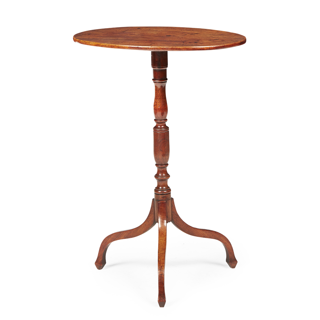 Appraisal: LATE GEORGE III MAHOGANY TRIPOD TABLE EARLY TH CENTURY the