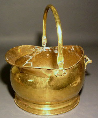 Appraisal: Brass coal scuttle h