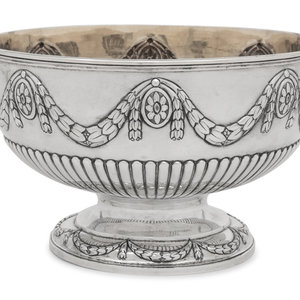 Appraisal: A Victorian Silver Centerpiece Bowl Dobson and Sons Piccadilly London