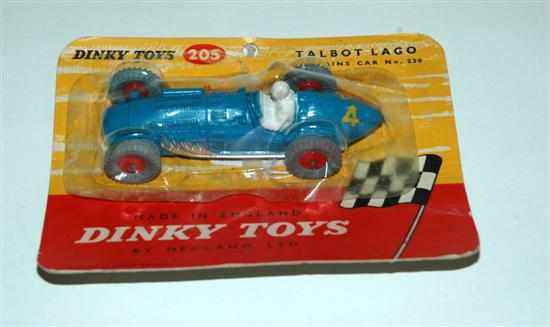 Appraisal: Dinky Talbot Lago blue yellow racing number ' ' white