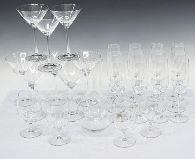 Appraisal: lot of Riedel colorless glass stemware and decanter all with