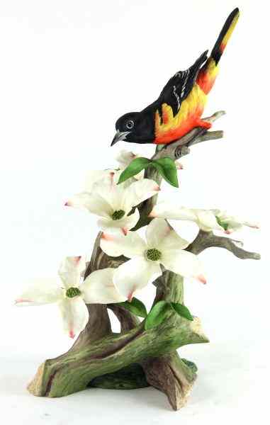 Appraisal: Boehm Porcelain Sculpturetitled ''Northern Oriole with Dogwood '' the official