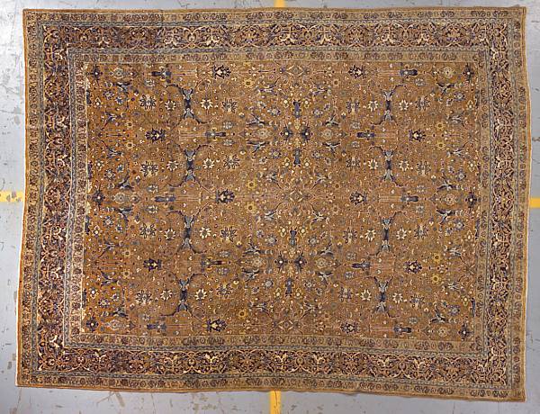 Appraisal: A Tabriz carpet Northwest Persia late th century size approximately