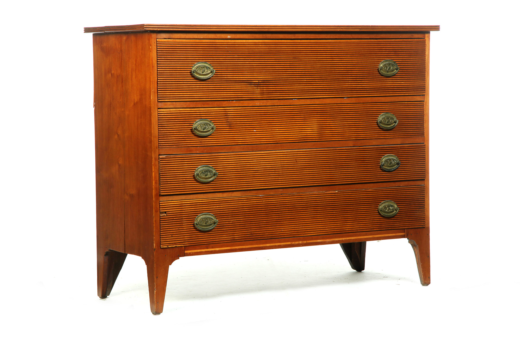 Appraisal: AMERICAN HEPPLEWHITE CHEST OF DRAWERS Early th century cherry and