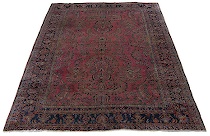 Appraisal: Very Fine Antique Sarouk circa Mauve background is woven with