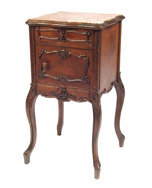 Appraisal: A Louis XV style mahogany petit commode height in width