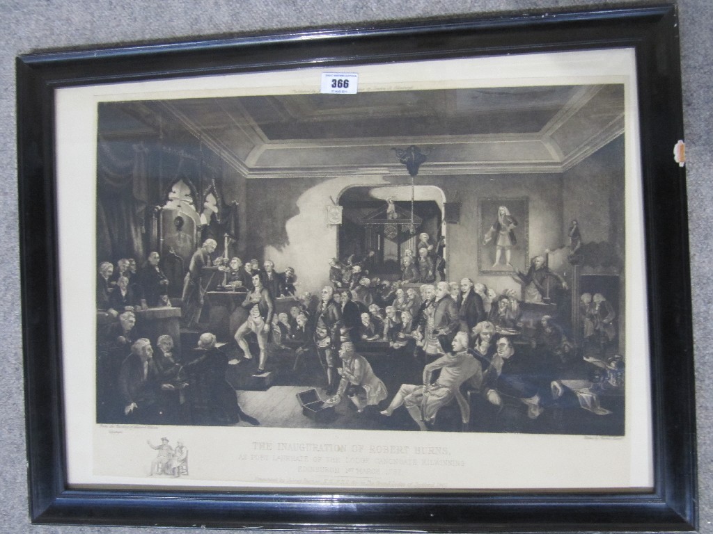 Appraisal: Print 'The Inauguration of Robert Burns'