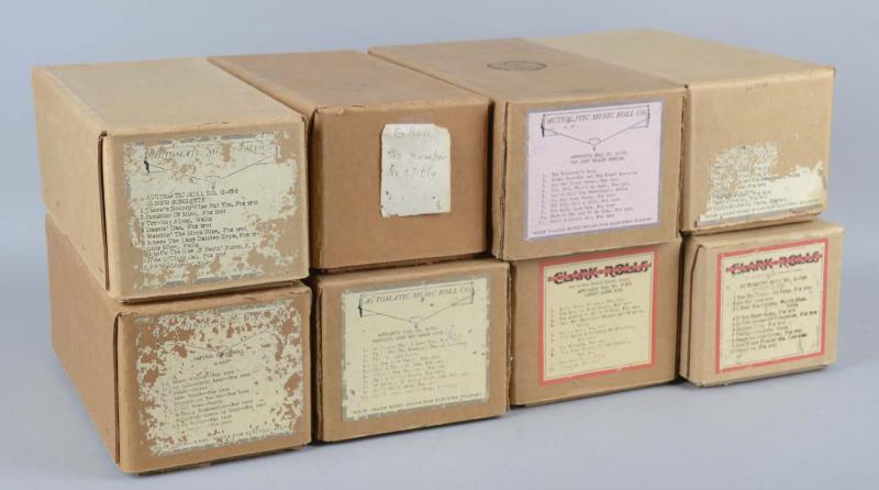 Appraisal: Lot Of G-Style Note Player Piano Rolls G Each roll