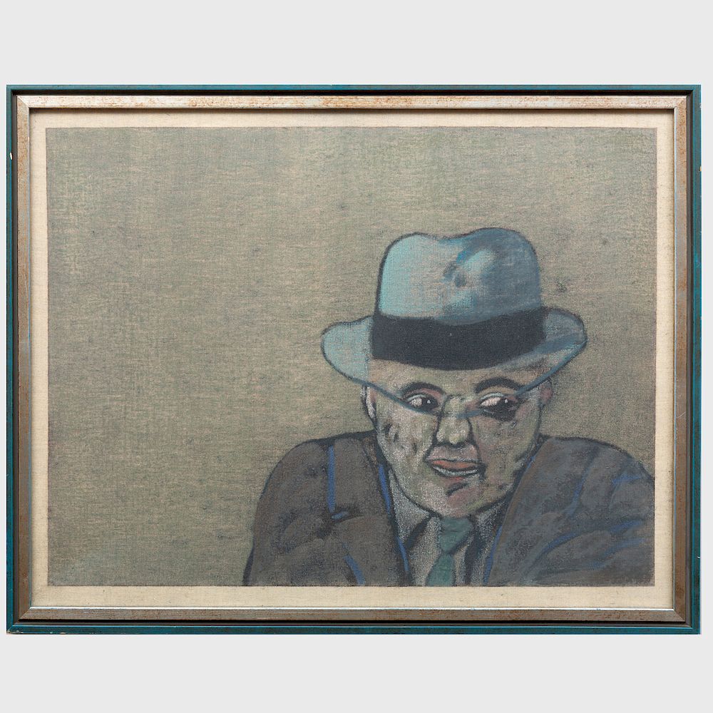 Appraisal: Antonio Segu b Mirada Furtiva Pastel on linen mounted on