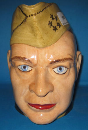 Appraisal: Rare Sylvac Character Jug of American Army five star General