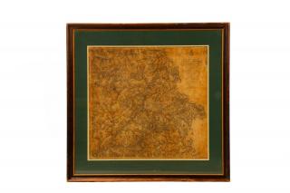 Appraisal: The Atlanta Campaign Framed Civil War Map American last quarter