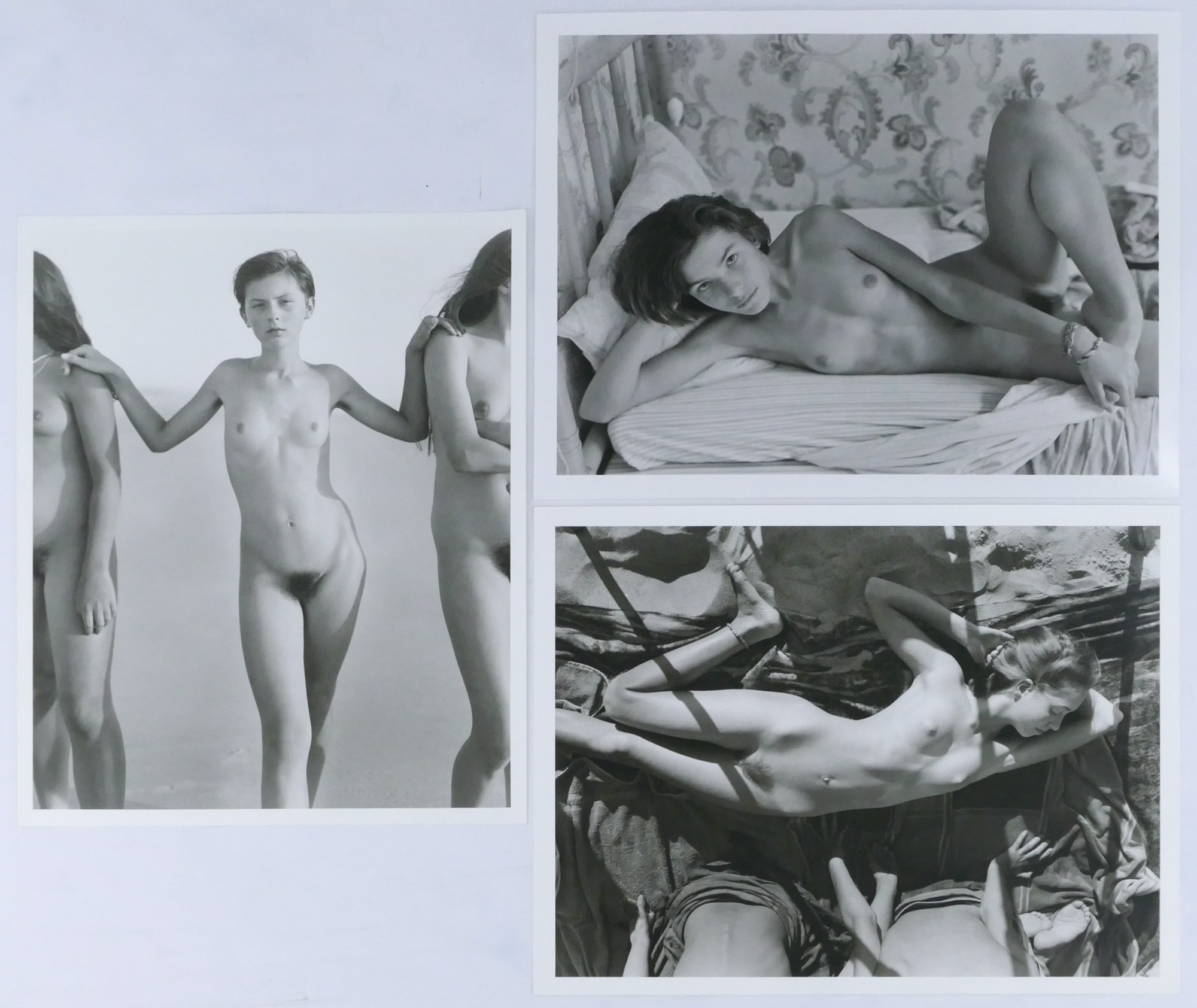 Appraisal: pc Jock Sturges b French Nude Art Silver Gelatin Photographs