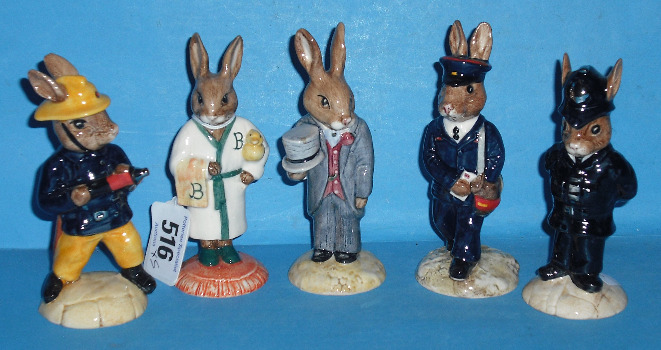 Appraisal: Royal Doulton Bunnykins including The Postman DB The Fireman DB