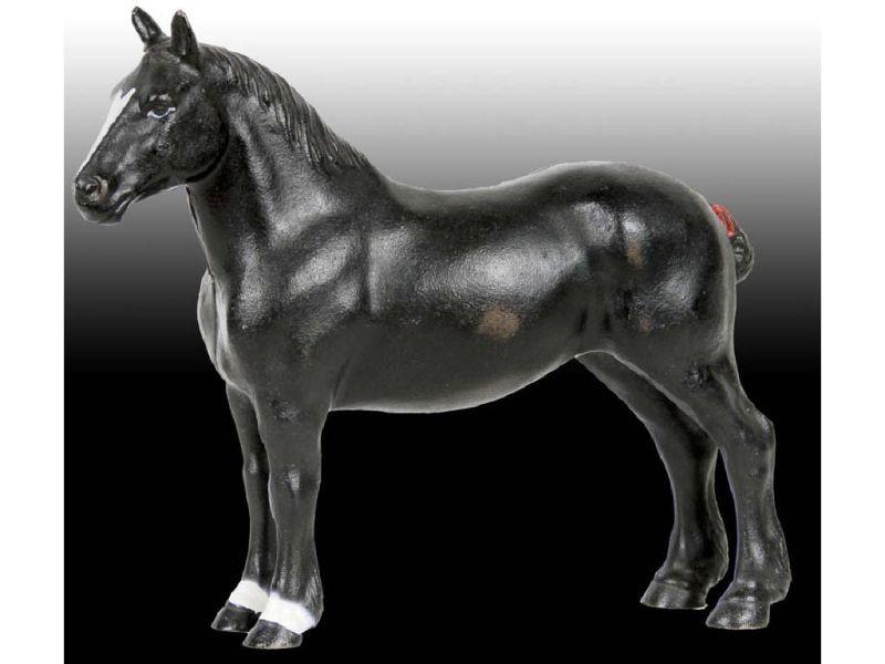 Appraisal: Percheron Work Horse Cast Iron Doorstop Description '' x -