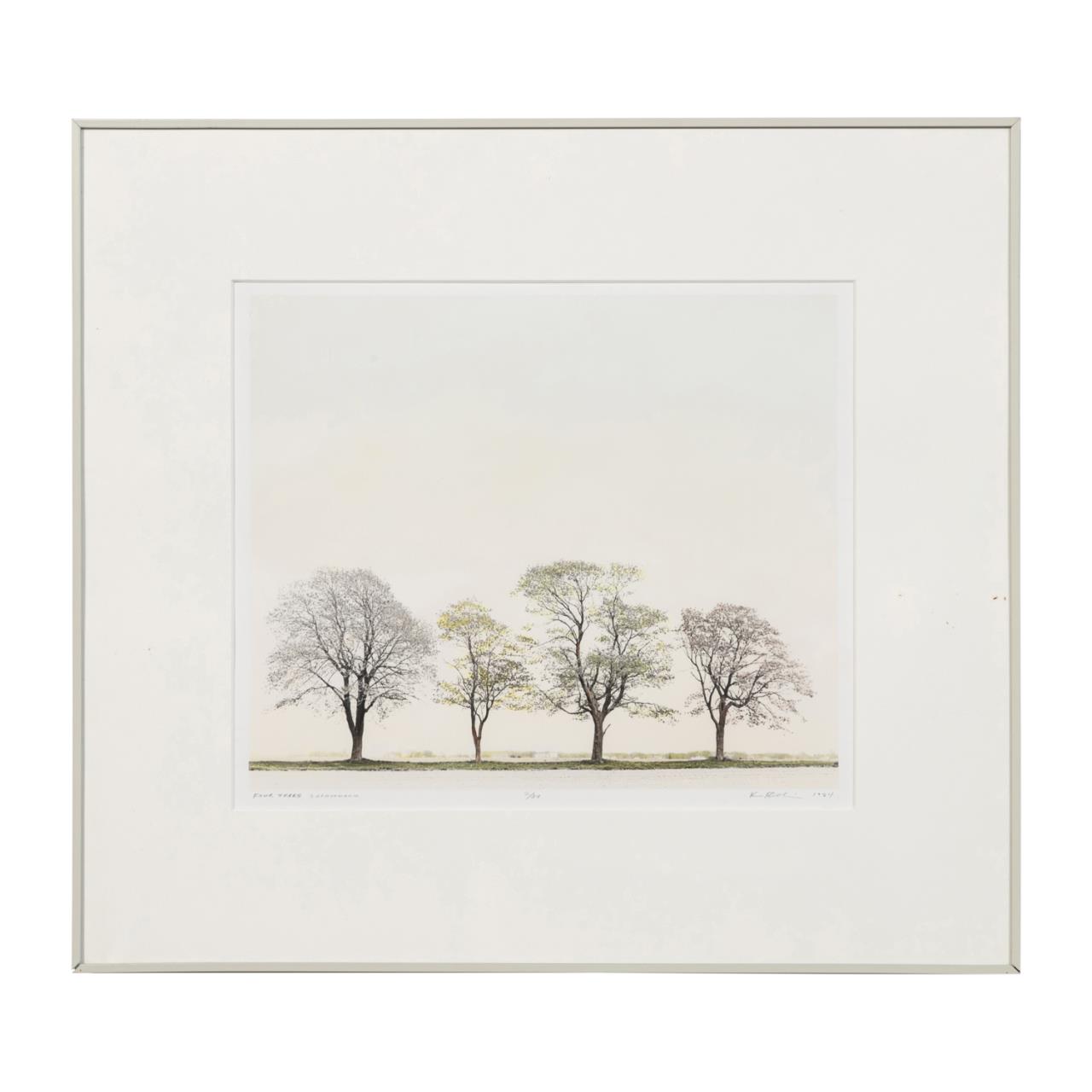 Appraisal: AMERICAN SCHOOL FOUR TREES SAGAPONACK PHOTO American School Four Trees