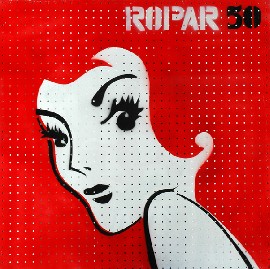 Appraisal: Dennis Ropar born Red Head acrylic stencil on masonite stencilled