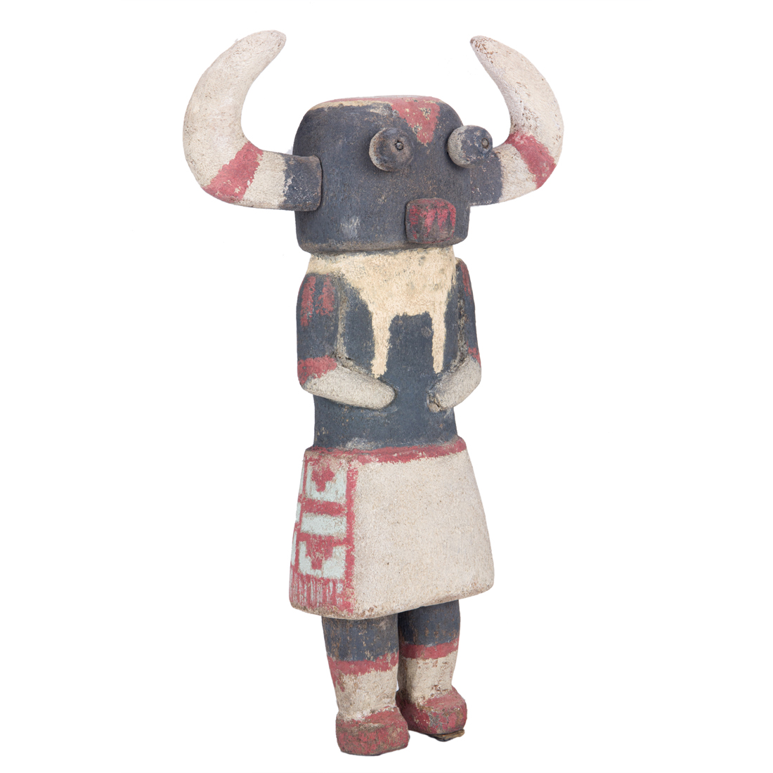 Appraisal: An Important Horned Ogre kachina the beast having classic bull