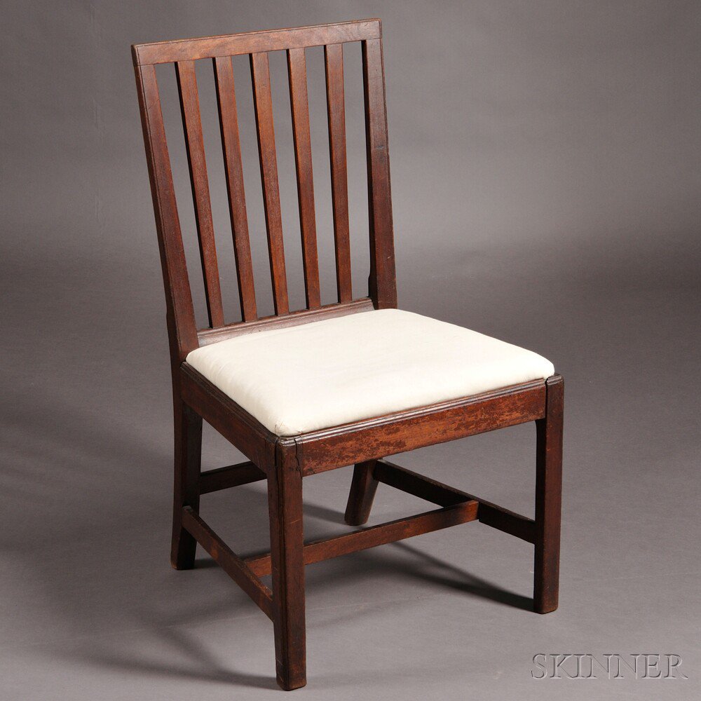 Appraisal: Chippendale Mahogany Side Chair New England late th century the