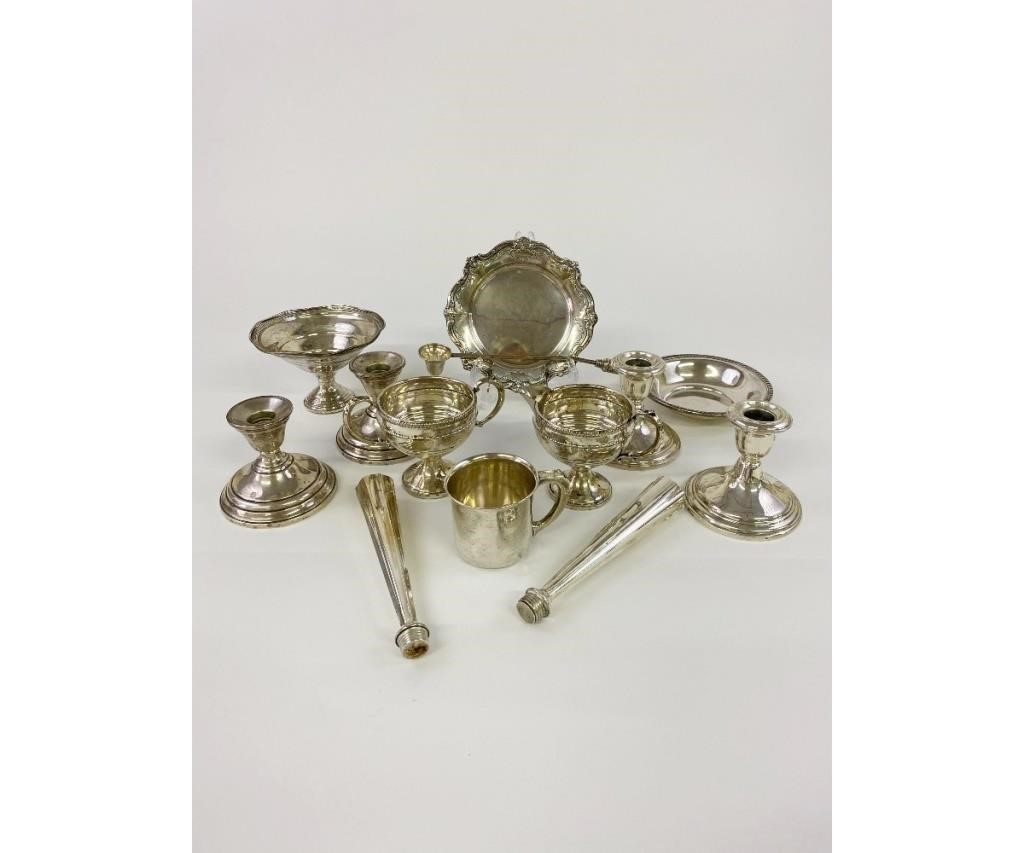 Appraisal: Sterling silver and weighted sterling silver tableware to include four