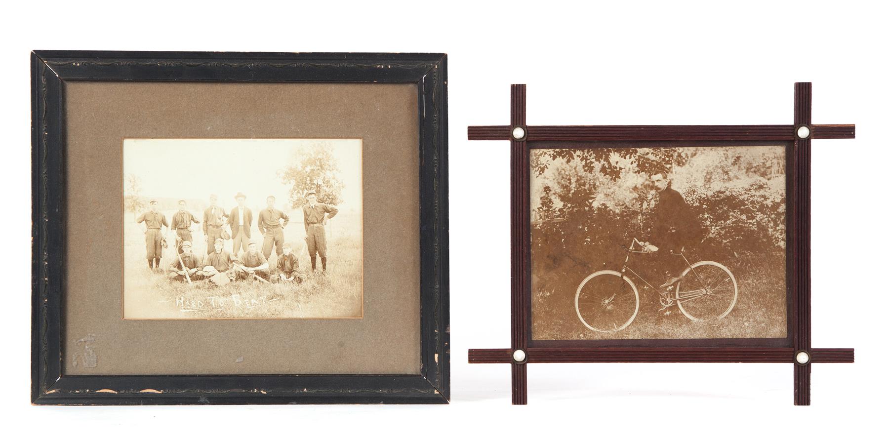 Appraisal: TWO AMERICAN PHOTOGRAPHS Late th-early th century Sepia toned photos