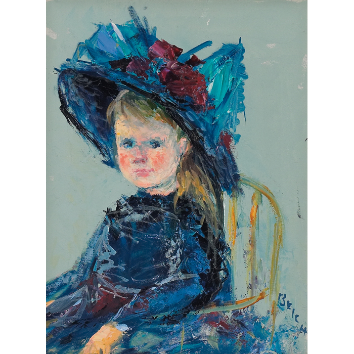 Appraisal: Mary Beich American French b ''Child in Blue '' c