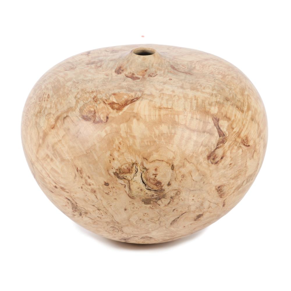 Appraisal: DAVID ELLSWORTH AMERICAN B SPALTED POT SPALTED MAPLE STUDIO TURNED