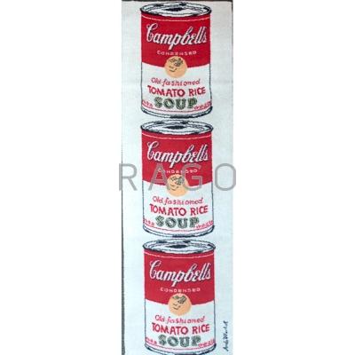 Appraisal: AFTER ANDY WARHOL EGE AXMINSTER Wool tapestry Campbell s Tomato