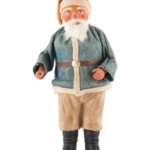 Appraisal: A German Papier-M ch Santa Claus Candy Container Early th