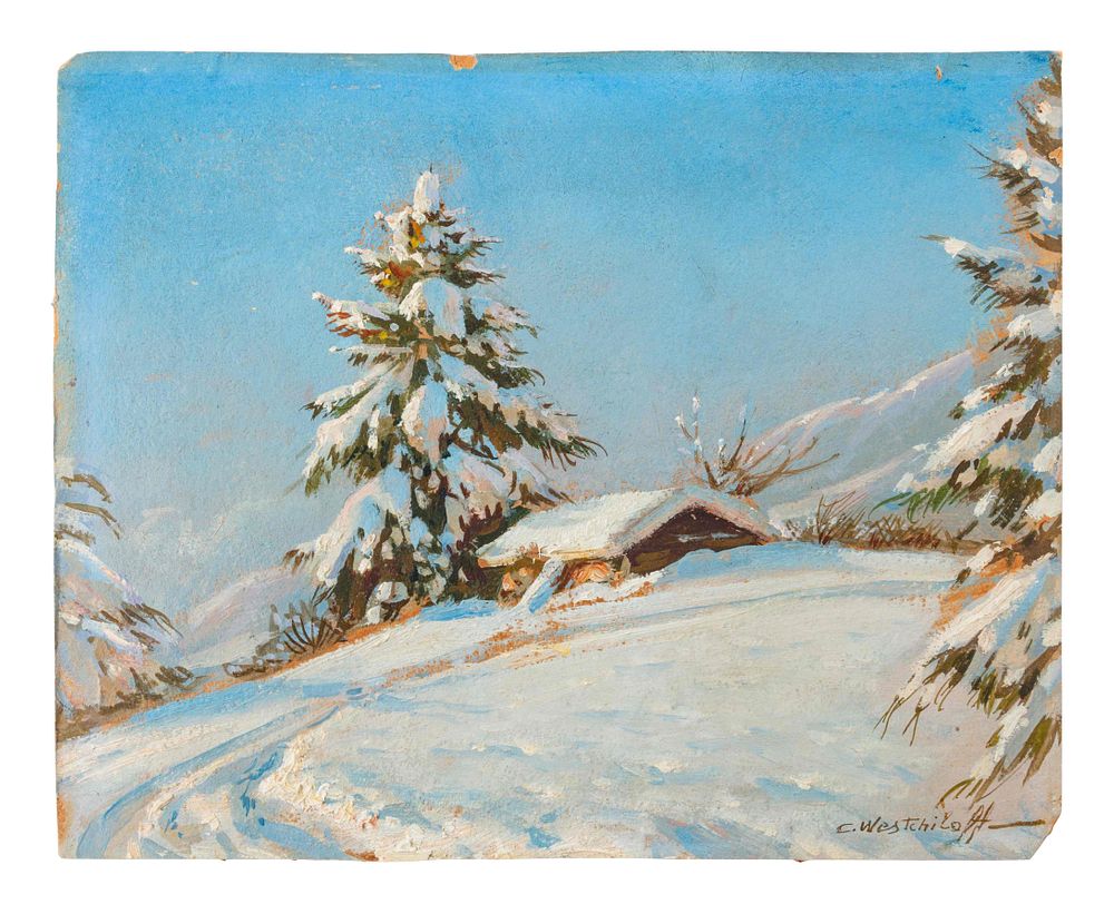 Appraisal: Constantin Westchiloff Russian - Constantin Westchiloff Russian - Winter Scene