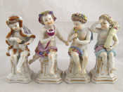 Appraisal: A set of four porcelain figures representing the four seasons