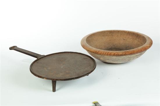 Appraisal: TWO KITCHEN PIECES American nd half- th century Cast iron