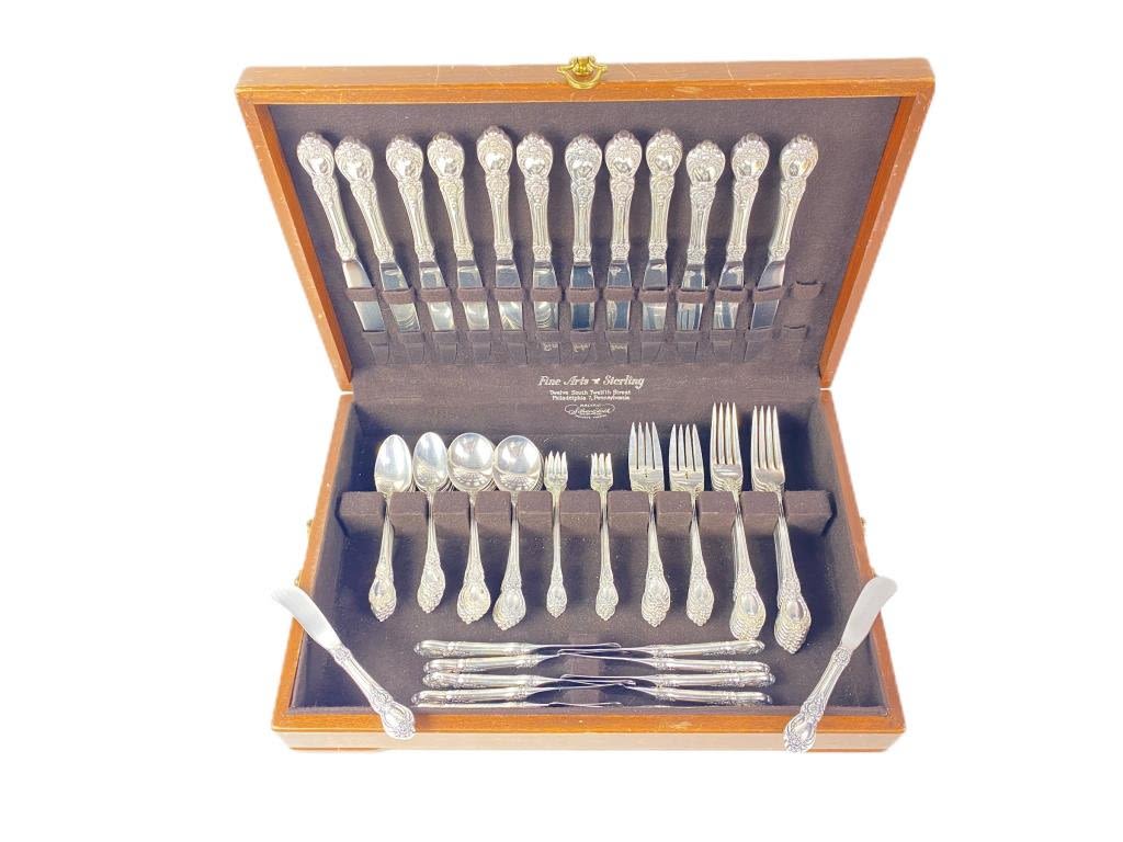 Appraisal: Pc Heirloom Sterling Silver Stanton HallFlatware Set No Monogram Weight