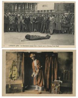 Appraisal: Escape Artists Lot of Six Postcards V p early to