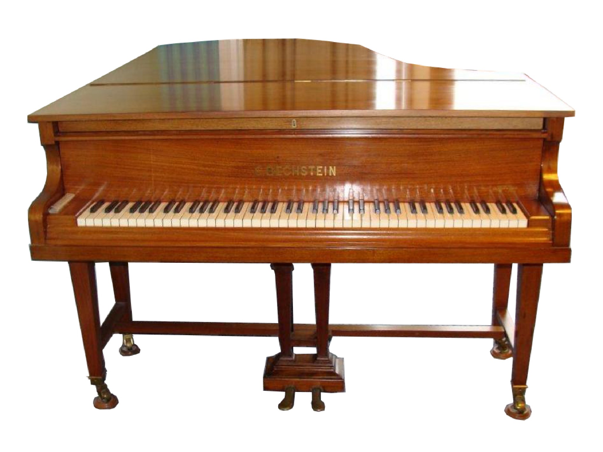 Appraisal: A Bechstein mahogany boudoir pianothe frame stamped and square tapering