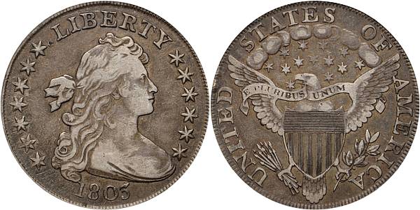 Appraisal: Small VF PCGS B- BB- R Deep golden-gray toning in